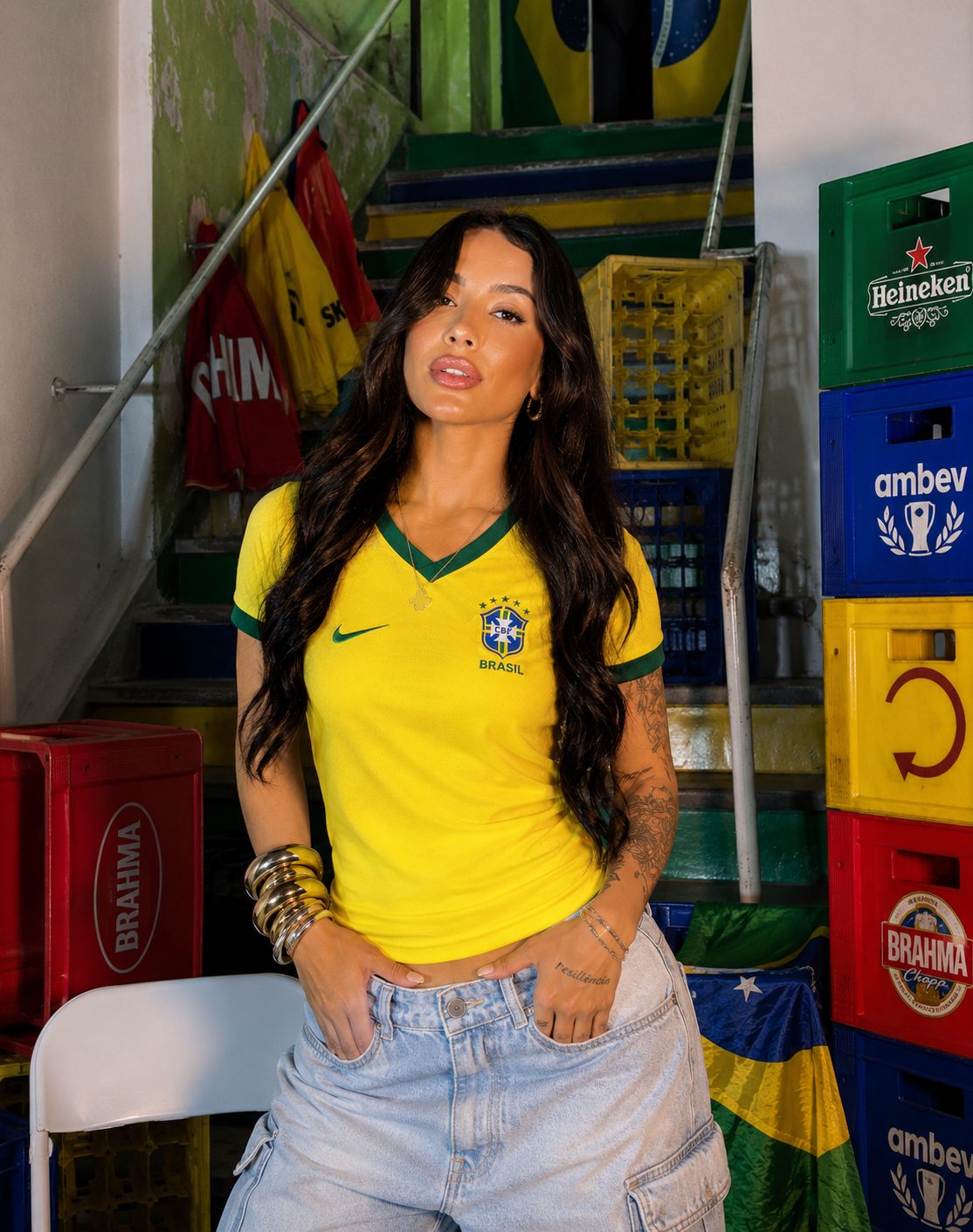 Camiseta Feminina do Brasil